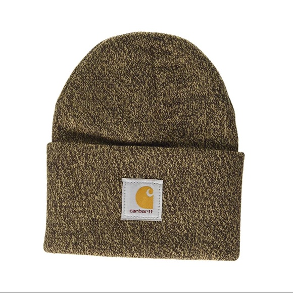 Carhartt Accessories - CARHARTT • Heather Brown Cuffed Beanie